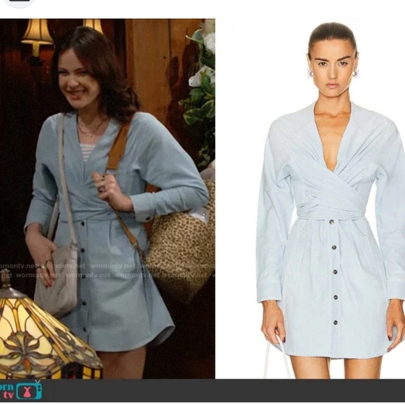Noam Sandrine Dress in Chambray Blue Sz XS - Picture 1 of 8